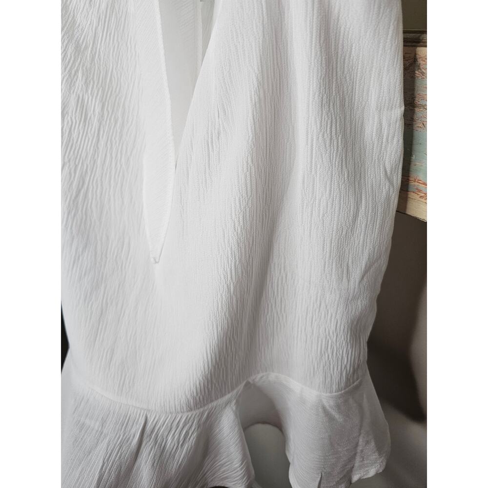 NWT Hello Molly White Cut Out Dress Bride/ Shower/ Bachelorette Size  6 - Picture 15 of 16